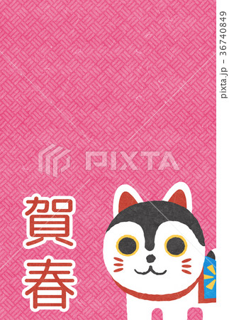 戌年の年賀状【年賀状・シリーズ】 戌年の年賀状【年賀状・シリーズ】 36740849