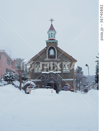 小樽 雪のカトリック小樽教会 富岡聖堂 小樽 雪のカトリック小樽教会 富岡聖堂 36740882