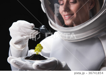 Optimist spacewoman is discovering new form of 36741854