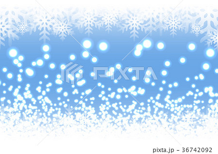 背景素材壁紙 氷 冬 雪景色 風景 自然 積雪 雪の結晶 キラキラ 光 輝き 煌めき クリスマス素材のイラスト素材