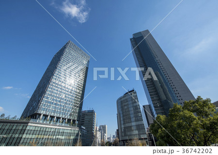 名古屋都市風景・名古屋駅前 36742202