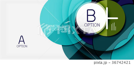 Colorful geometric circle modern abstract 36742421