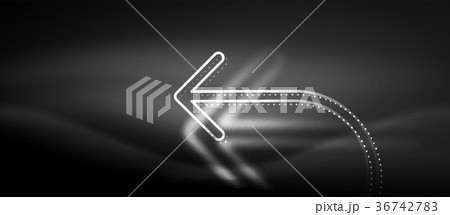 Techno neon glowing arrow background Techno neon glowing arrow background 36742783