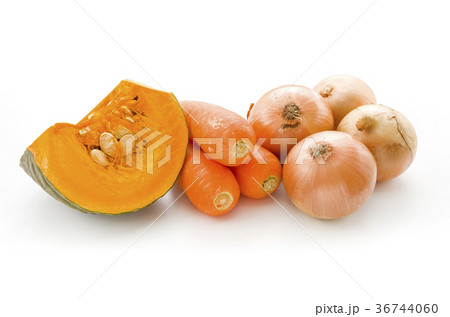 野菜(カボチャ、ニンジン、玉ねぎ) 野菜(カボチャ、ニンジン、玉ねぎ) 36744060