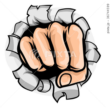 Fist Punching Hole 36744599