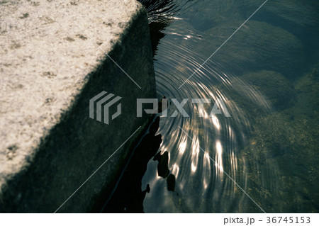 水 波動 湖 36745153