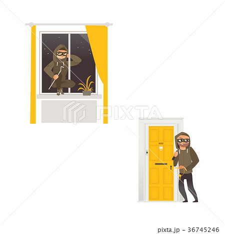 vector flat housebreaker thiefs set vector flat housebreaker thiefs set 36745246