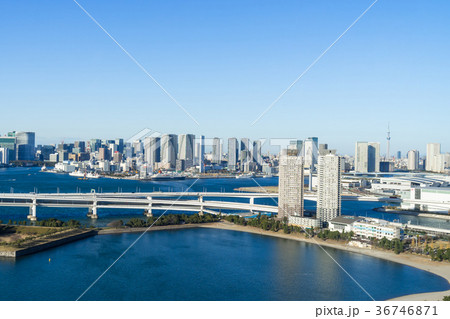 お台場・レインボーブリッジ周辺の風景 お台場・レインボーブリッジ周辺の風景 36746871