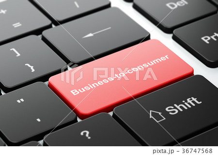 Finance concept: Business-to-consumer on computer Finance concept: Business-to-consumer on computer 36747568