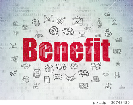 Business concept: Benefit on Digital Data Paper Business concept: Benefit on Digital Data Paper 36748489