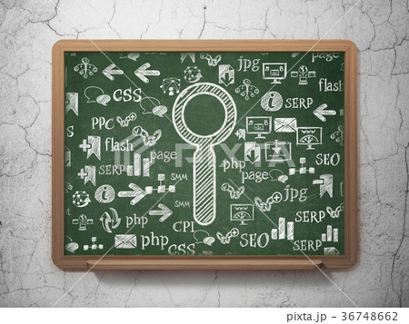 Web development concept: Search on School board 36748662