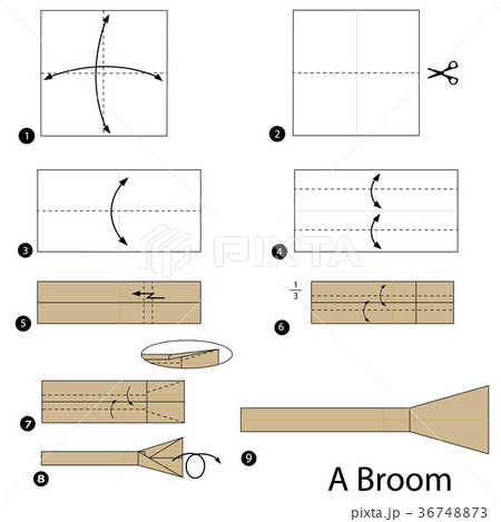 step instructions how to make origami A Broom step instructions how to make origami A Broom 36748873