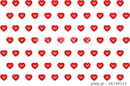 heart pattern red set of love symbol on white 36749333