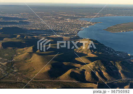 Baja California Sur Mexico aerial view Baja California Sur Mexico aerial view 36750392