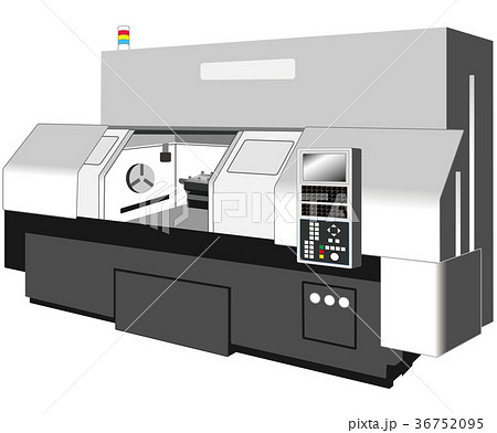 工作機械 Cnc旋盤のイラスト素材
