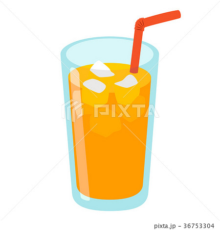 オレンジジュース イラストのイラスト素材