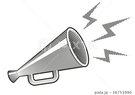 Vector retro megaphone. Vector retro megaphone. 36753990