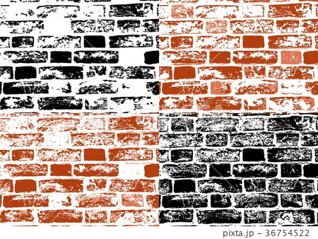 Set of grunge brick wall textures 36754522