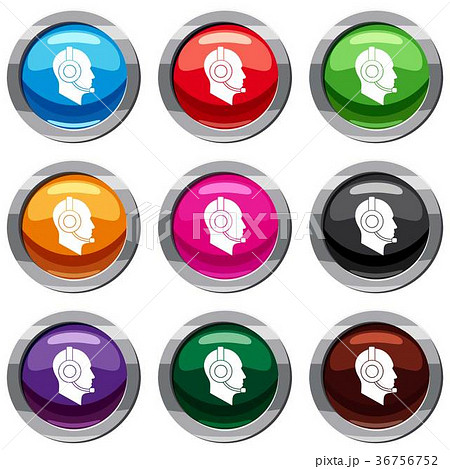Operator in headset set 9 collection 36756752