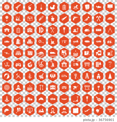 100 lorry icons hexagon orange 100 lorry icons hexagon orange 36756901