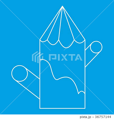 Tree stump icon, outline style 36757144