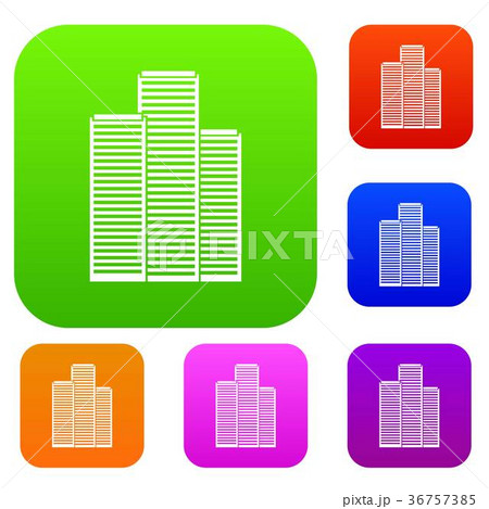 Skyscrapers in Singapore set collection 36757385