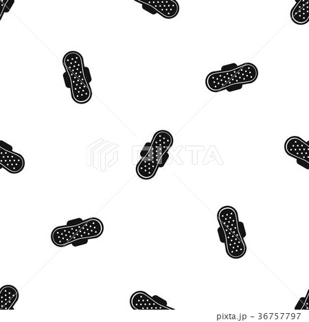Sanitary napkin pattern seamless black Sanitary napkin pattern seamless black 36757797