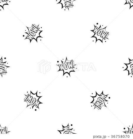 WOW, explosion effect pattern seamless black WOW, explosion effect pattern seamless black 36758070