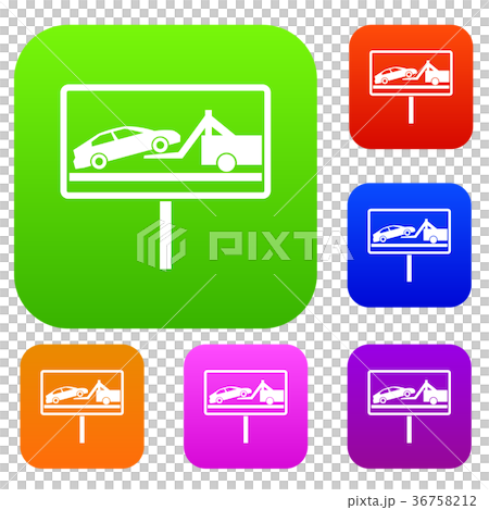 No parking sign set collection No parking sign set collection 36758212