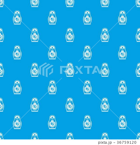 Matryoshka pattern seamless blue Matryoshka pattern seamless blue 36759120