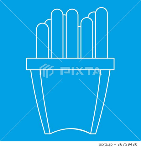 French fries icon, outline style French fries icon, outline style 36759430