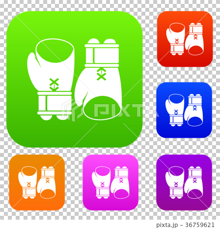 Boxing gloves set collection Boxing gloves set collection 36759621