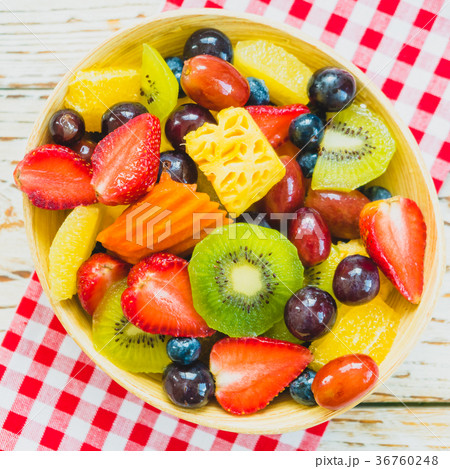 Mixed and assorted fruits 36760248