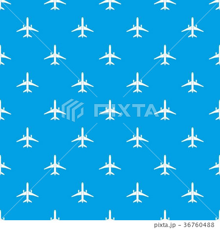 Plane pattern seamless blue 36760488