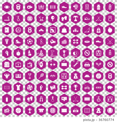 100 basketball icons hexagon violet 100 basketball icons hexagon violet 36760774