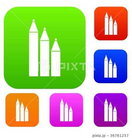 Three pencils set collection 36761257