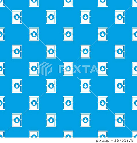 Barrel of oil pattern seamless blue 36761379