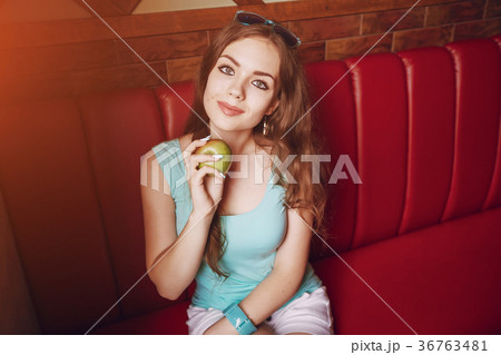 girl with fruit 36763481
