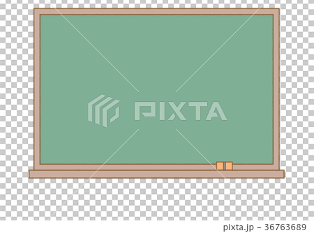 黒板 輪郭線うす茶色 黒板 輪郭線うす茶色 36763689