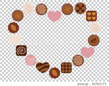 Valentine's day chocolate frame 36765273