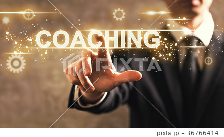 Coaching text with businessman Coaching text with businessman 36766414