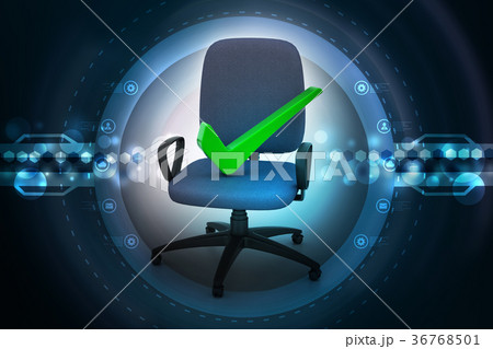 Right mark sitting comfortable computer chair 36768501