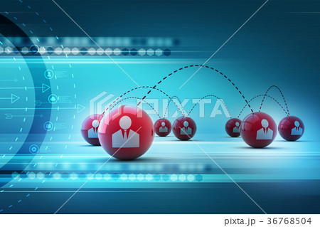Social network concept 36768504