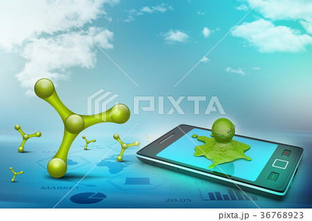 Octopus in smart phone 36768923