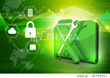 Computer technical service concept 36768953