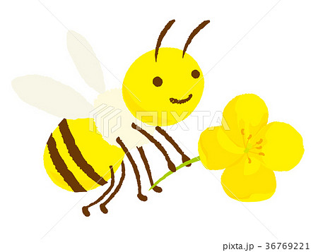 ミツバチ キャラクターのイラスト素材