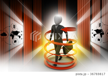 3d man business success concept 36769817