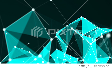 Abstract Polygonal Space Background with 36769972