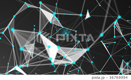 Abstract Polygonal Space Background with 36769994