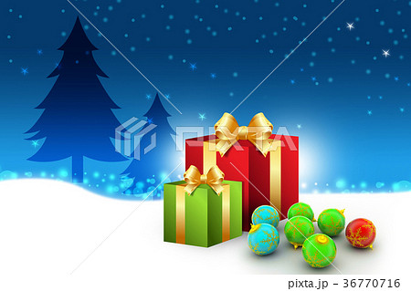 New year gift box with bubbles New year gift box with bubbles 36770716